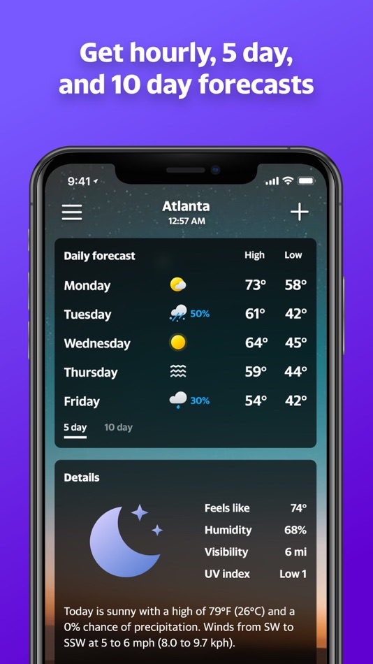 #2. Yahoo Weather (iOS) Podle: Yahoo