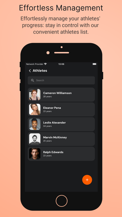 Athletes Assessment Screenshot
