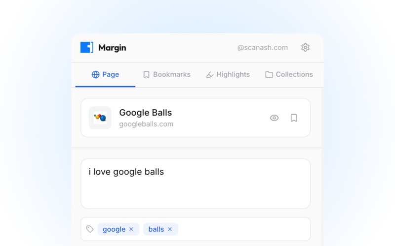 Margin for Safari screenshot