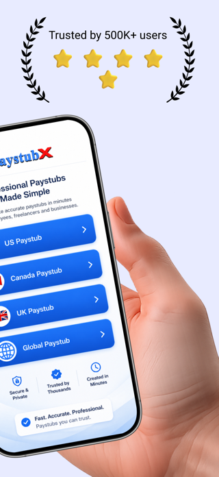 PaystubX: Paystub Maker Screenshot 2 of 6
