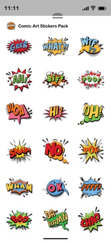 Comic Art Stickers Pack Screenshot 3 of 4