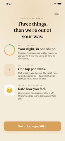 Pound: Drink Pacing app screenshot 3