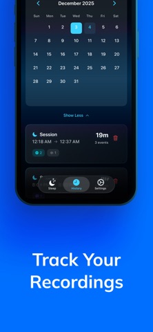 AllSleep - Recorder & Alarm iPhone screenshot