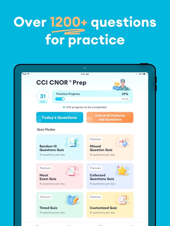 CNOR Test Prep 2026 iPad screenshot 1 - Education app