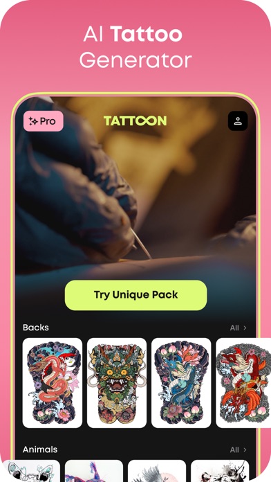 Tattoon: AI Tattoo Generator Screenshot