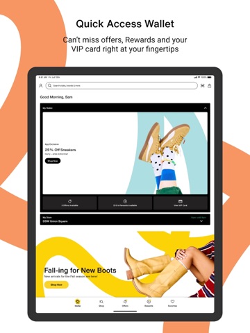 DSW Designer Shoe Warehouse iPad screenshot