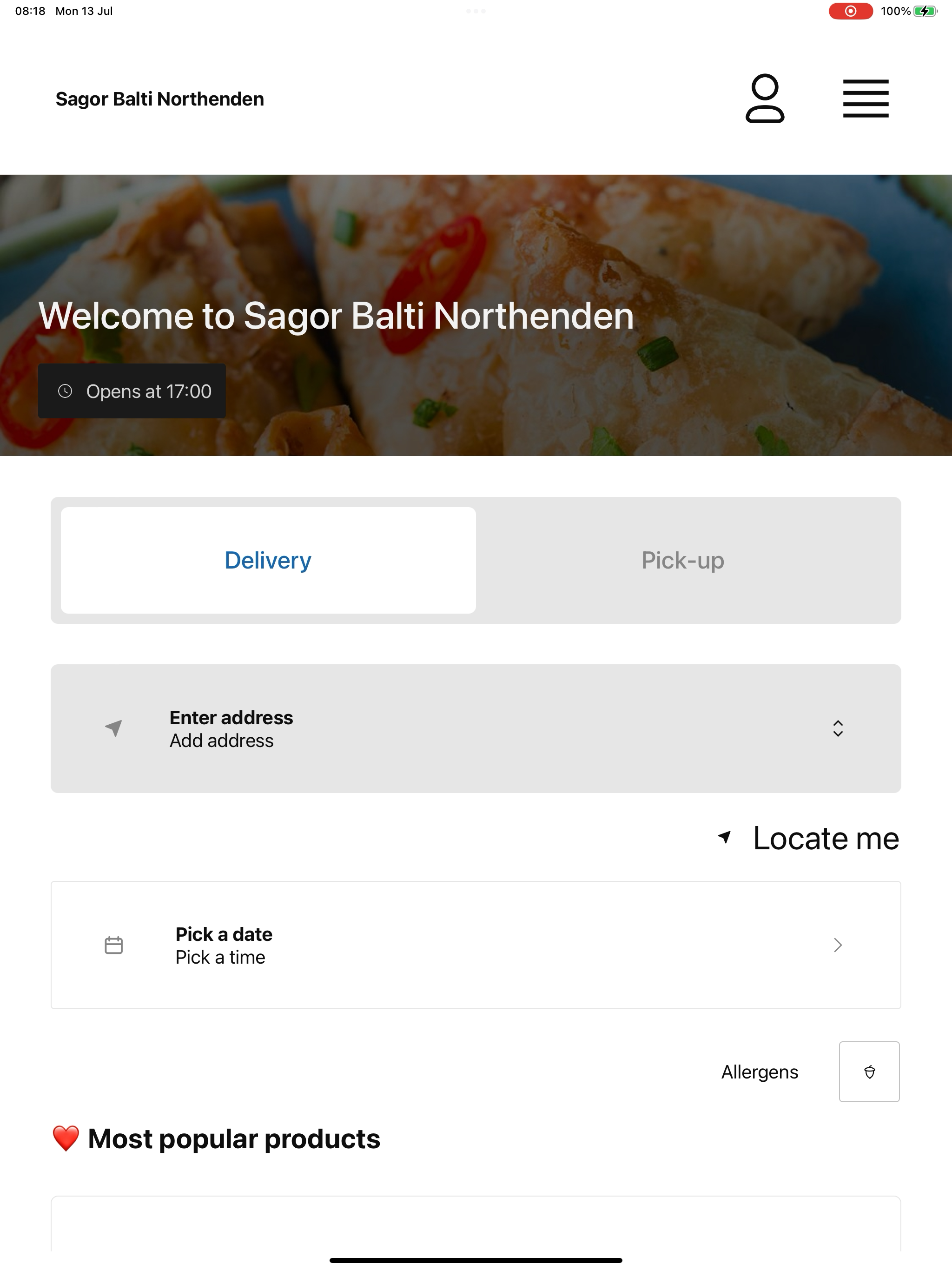 Sagor Balti Northenden screenshot 9