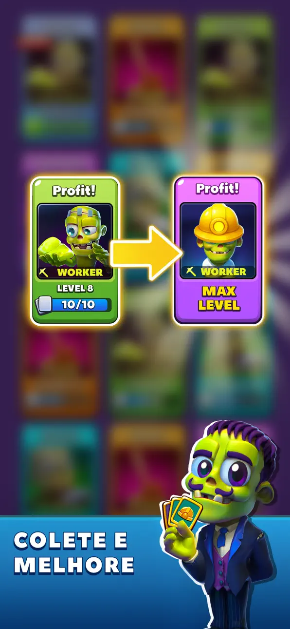 Idle Zombie Miner: Gold Tycoon iOS Mod IPA screenshot 5 - iOS game interface