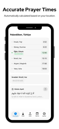 AyahTime – Prayer & Qibla iPhone Ekran Görüntüsü 1