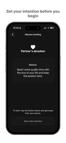 Intentionality. Stay Present. Screenshot 2 of 5