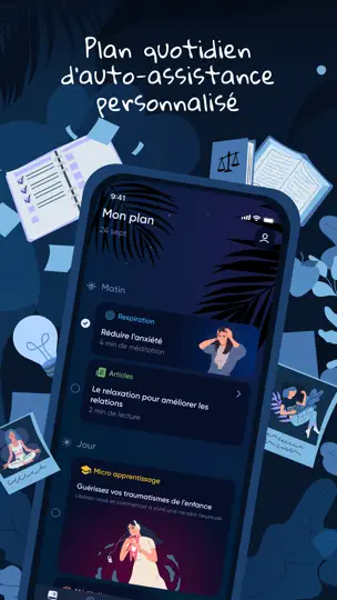 Capture d'écran de BetterMe: Mental Health sur iPhone 1