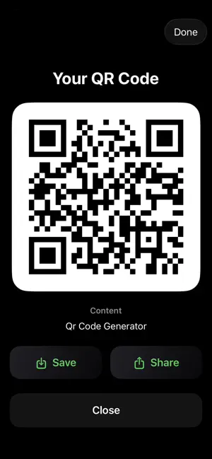 QR Code Generator & Share screenshot 4