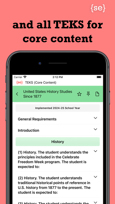 TEKS by S.E. (Core Content) Screenshot