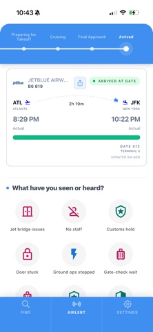 Airlert screenshot