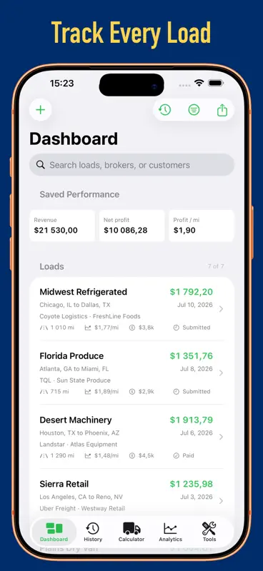 Trucking Profit Calculator screenshot 2 of 6