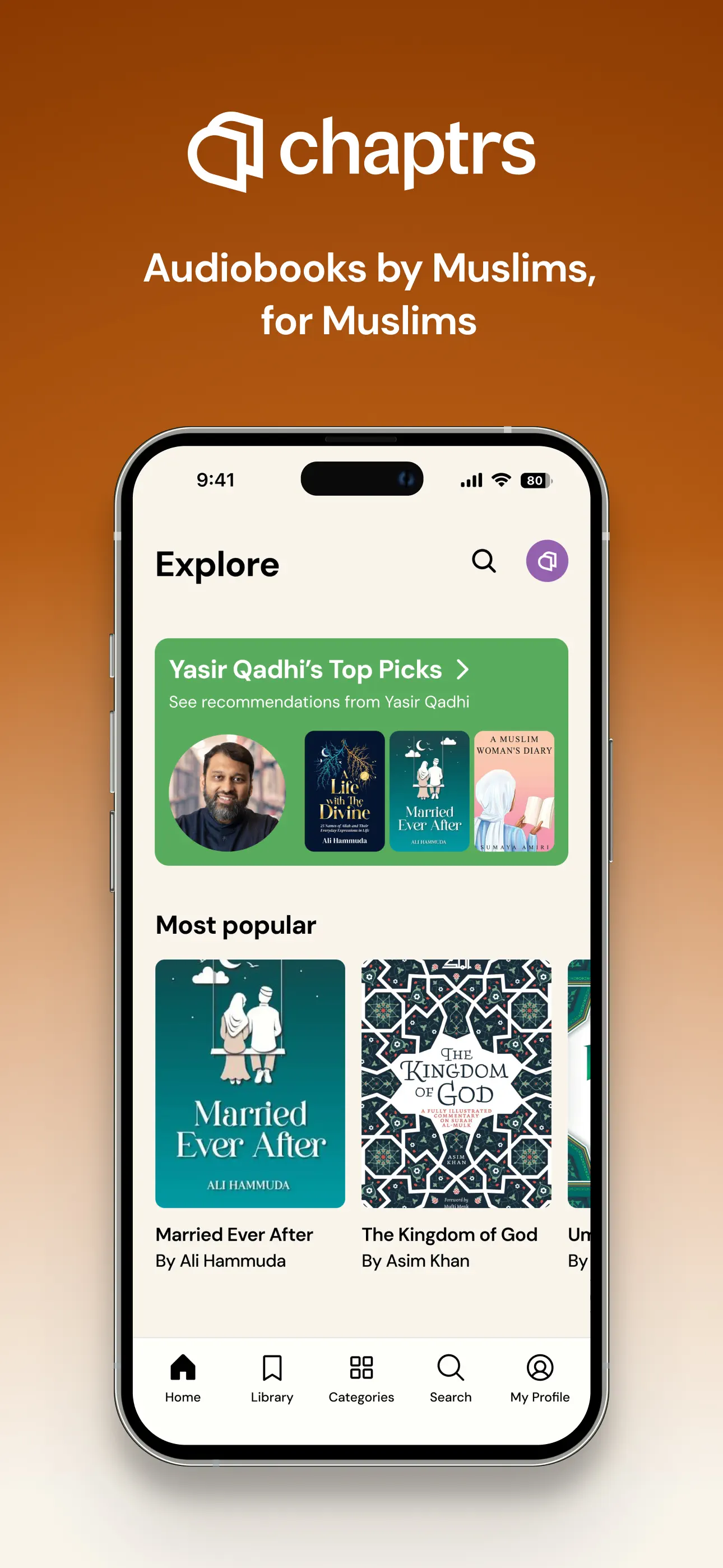 Chaptrs - Islamic Audiobooks screenshot 1