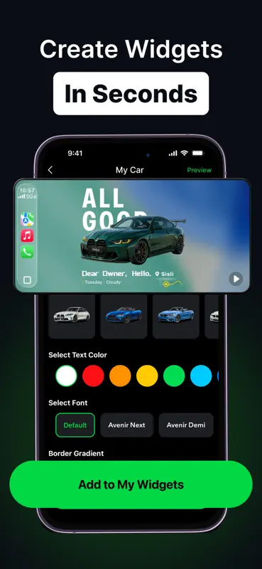 myCar: Car Widgets & Dashboard screenshot 4 of 6