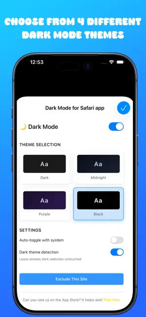 Dark Mode for Safari app screenshot 2