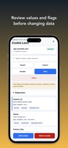 Cookie Lens: Cookie Editor screenshot