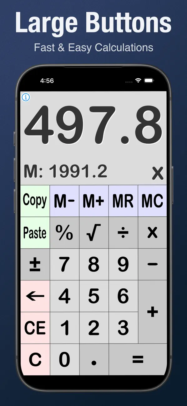 Screenshot #1 pour Calculette - Calcul de Base