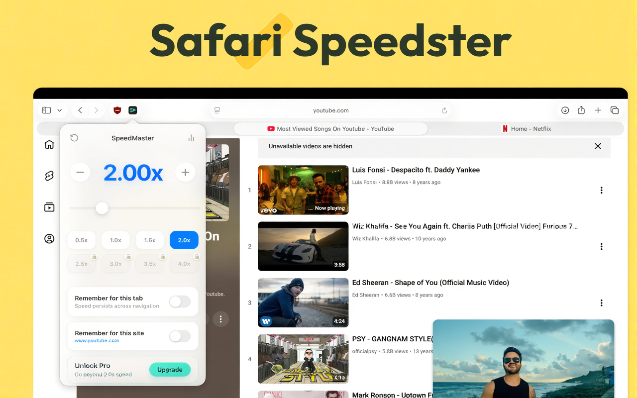 Video Speed Control for Safari screenshot 11