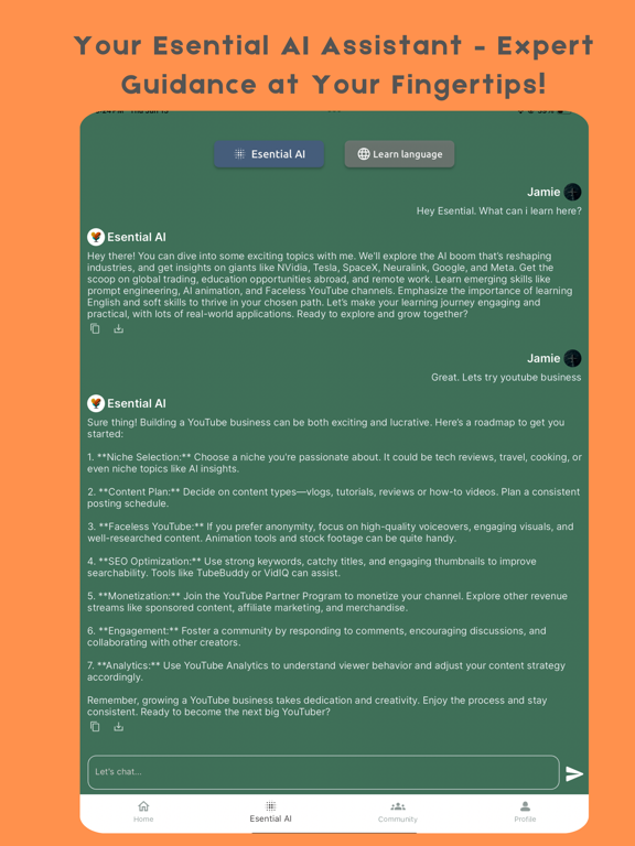 Esential iPad screenshot 3 - Education app