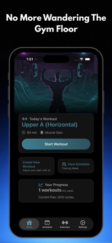 FitCoach - AI Workout Planner iPhone screenshot