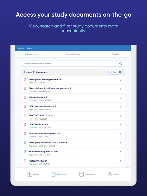 Shared Investigator Platform iPad screenshot 5 - Medical app