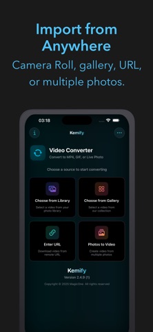 Kemify Pro - Video Converter iPhone screenshot