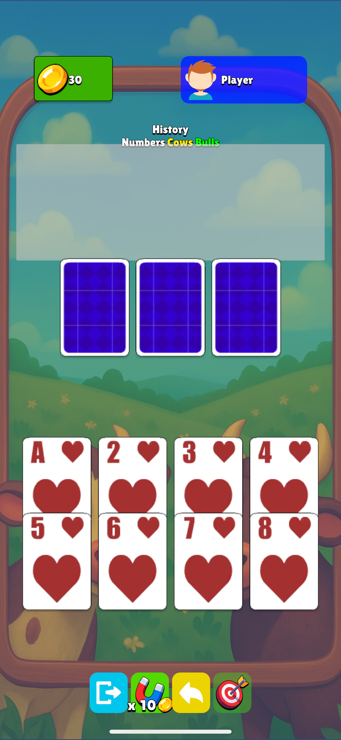 Bulls And Cows Puzzle Game screenshot 3