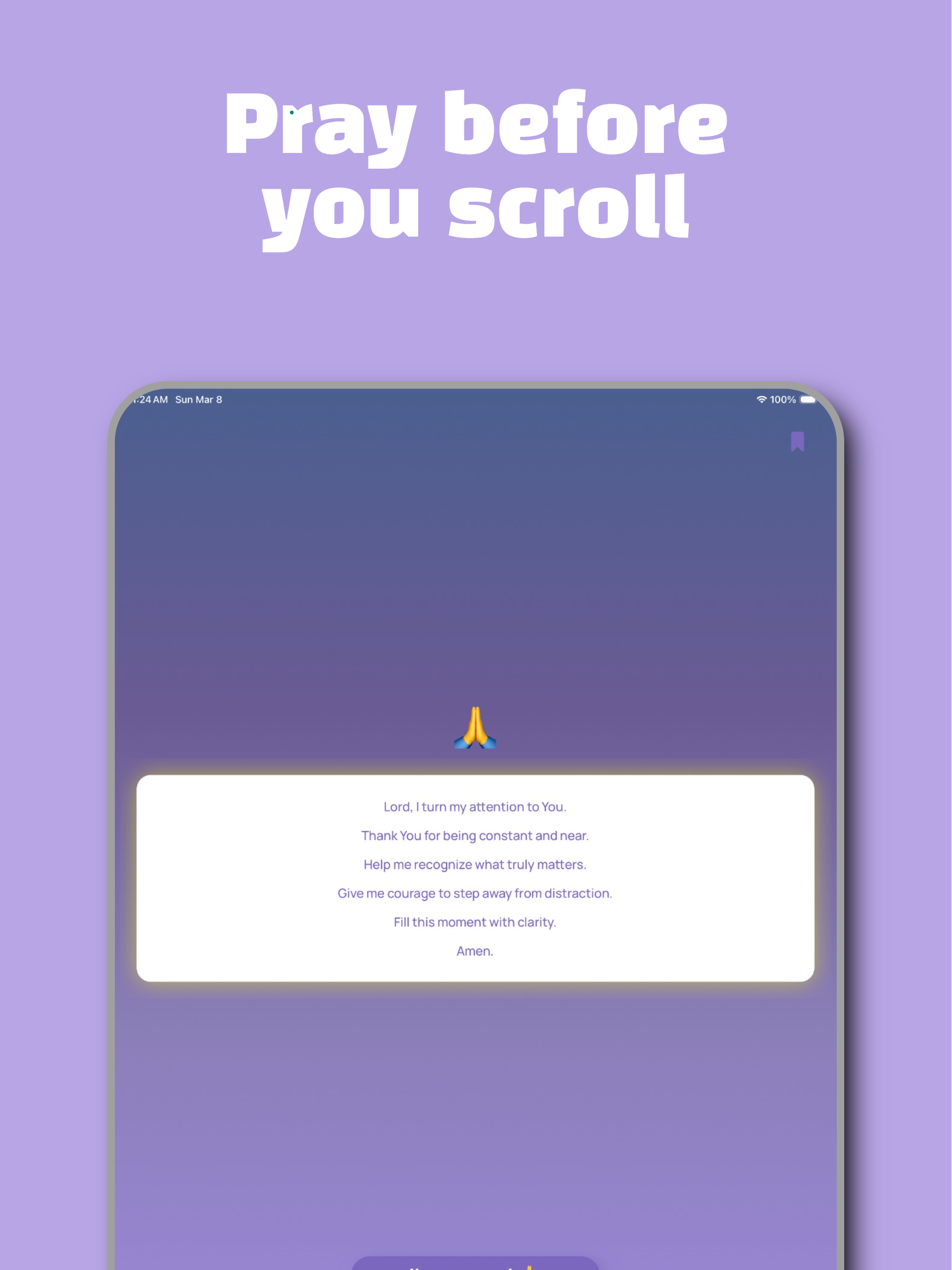 Before You Scroll: Pray