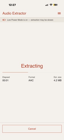 Extractor: Video to Audio screenshot