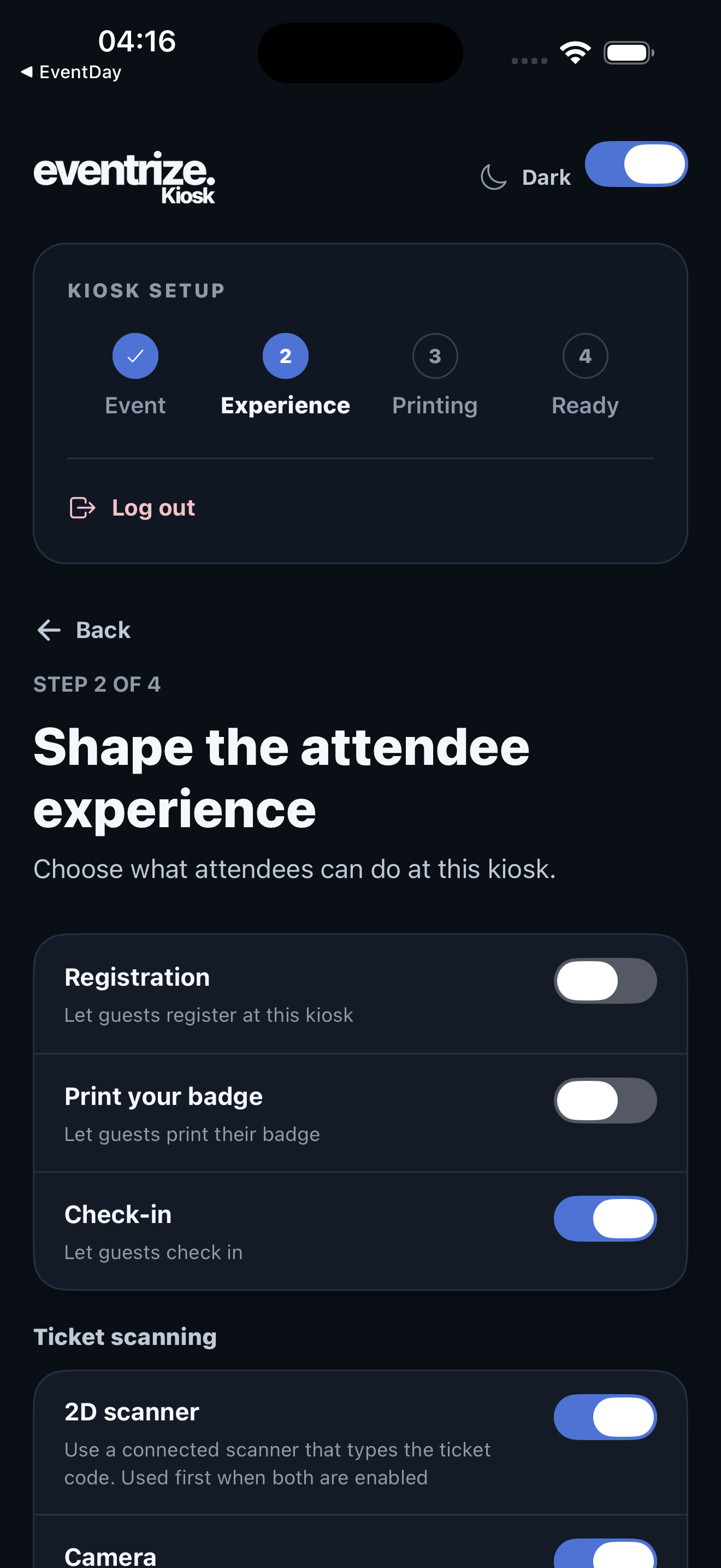 Eventrize Kiosk screenshot 3