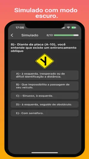 Simulado DETRAN screenshot 1