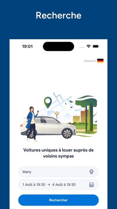 2EM Car Sharing Screenshot
