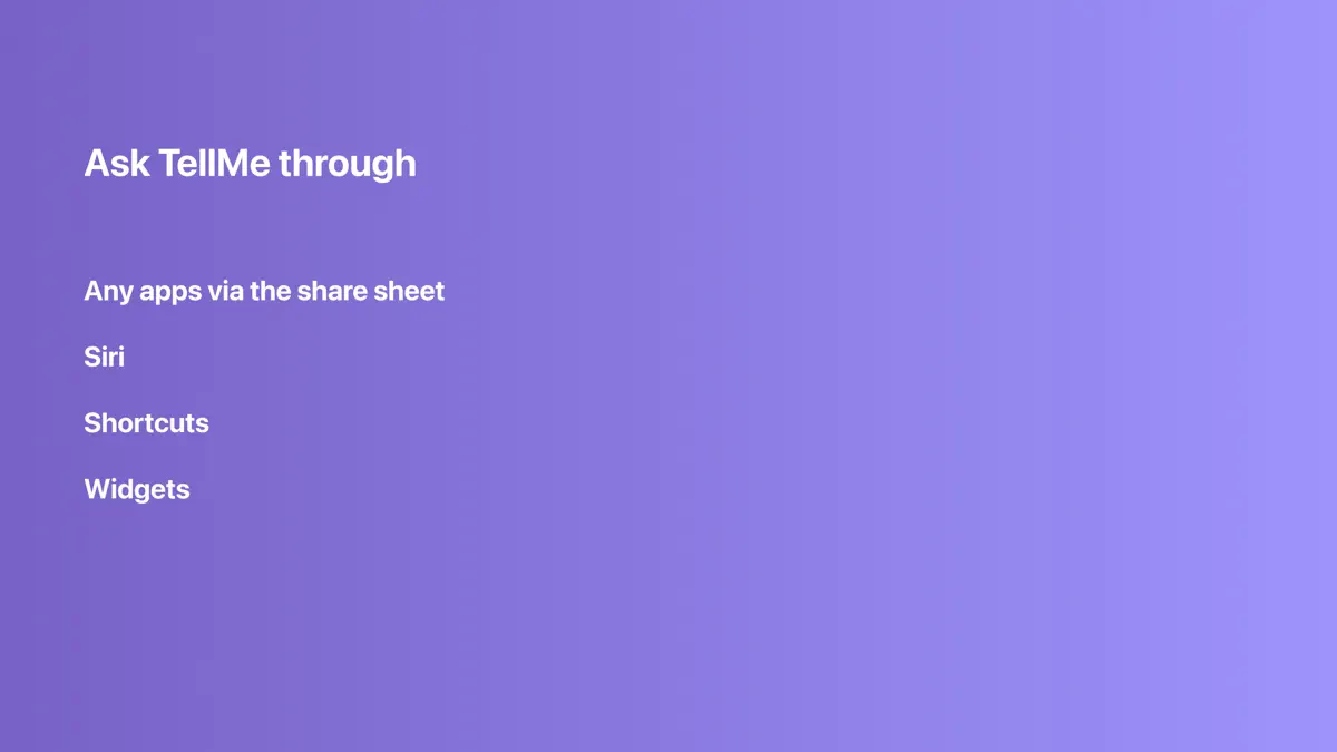 TellMe - The simple AI screenshot 6