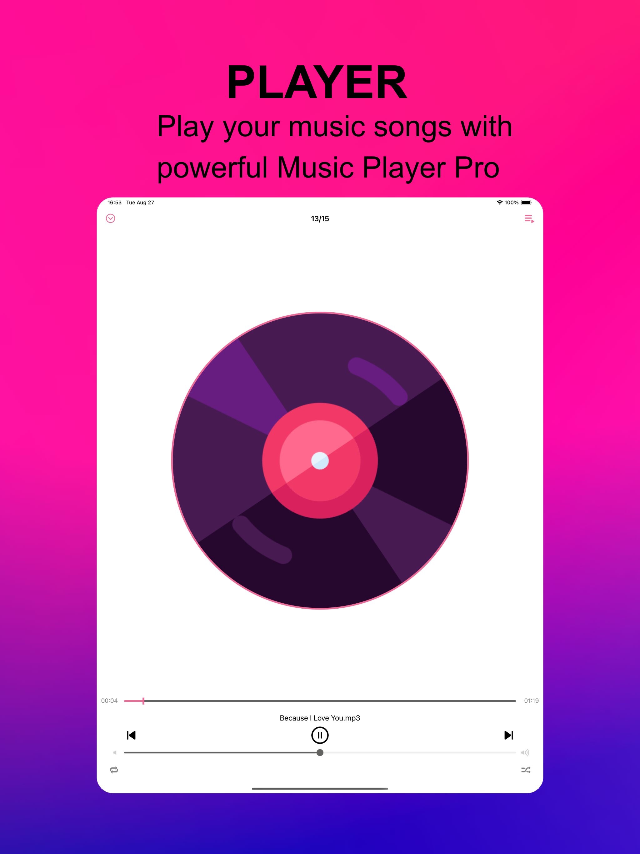 Music Player Pro-without WiFiのおすすめ画像1