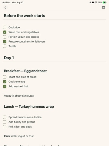 Truffle Journal iPad screenshot