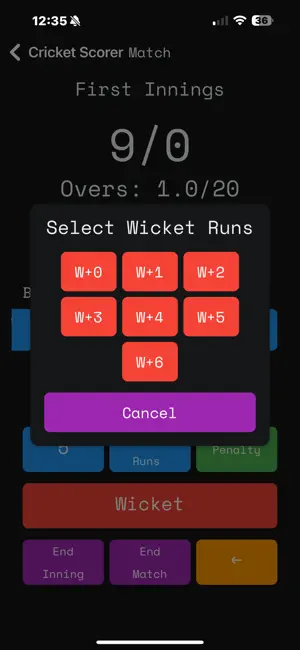 Gully Cricket Scorer screenshot 4