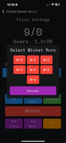 Gully Cricket Scorer iPhone screenshot 4