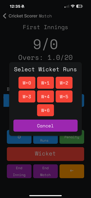 Gully Cricket Scorer Screenshot 4 of 10