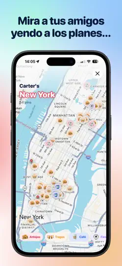 Captura de pantalla de Pinned Social: Planos E Amigos en iPhone 6