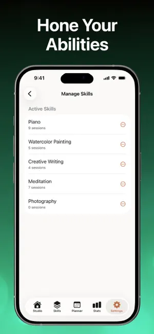 SkillSculpt iPhone screenshot 2