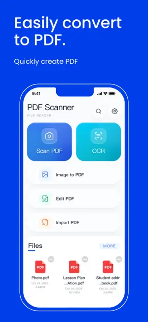 PDF Scanner - File Reader screenshot 1