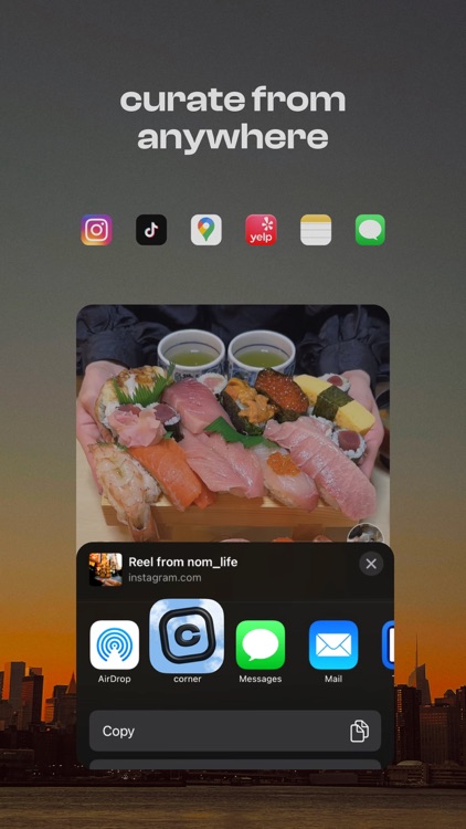 corner: curate & share places screenshot-4