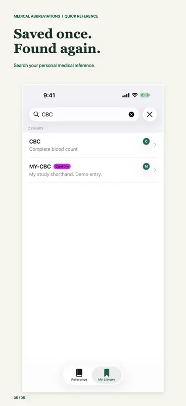 Medical Abbreviations: Quick screenshot 5 of 5