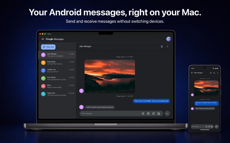 Texty for Google Messages Screenshot 1 of 5