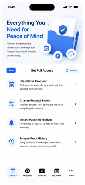 Custody Calendar Co Parent App screenshot 4