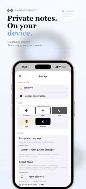 Dictation App: Echo screenshot 3