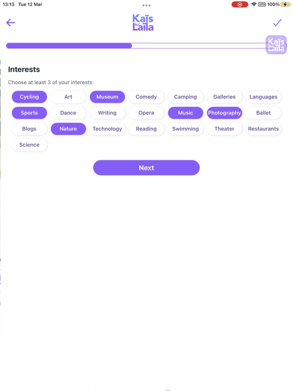 App screenshot